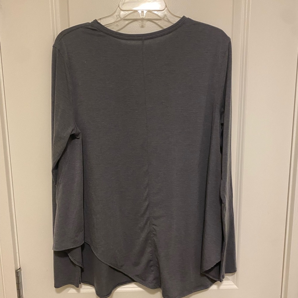 Lululemon lifted balance long sleeve, heathered titanium M/L - Picture 8 of 12